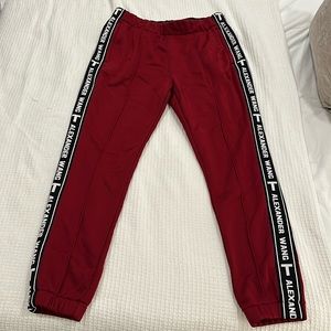 Alexander Wang Red Joggers